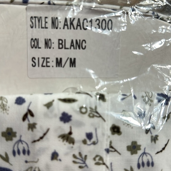 AKA, “also known as “ men shirt ,NWT,slim fit ,WHITE floral print,100 cotton, - Picture 12 of 12